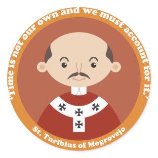 St. Turibius of Mogrovejo Classic Round Sticker