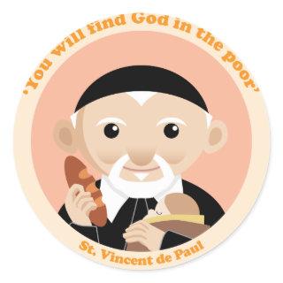 St. Vincent de Paul Classic Round Sticker