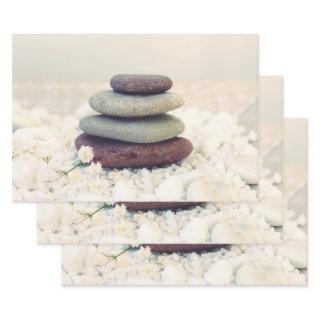 Stacked Stones Meditative Cairn  Sheets