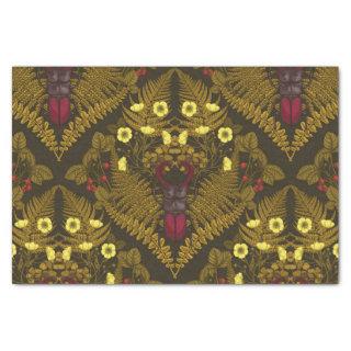 Stag beetle and ferns tissue paper
