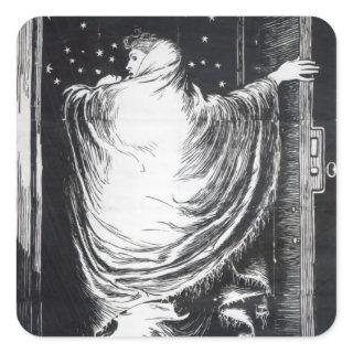 Stage version of 'The Woman in White' Square Sticker