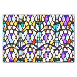 Stained Church Glass Window Effect Decoupage  Tissue Paper