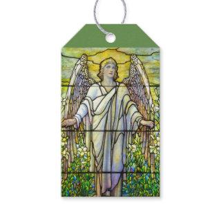 Stained Glass Church Window Resurrection Angel Gift Tags
