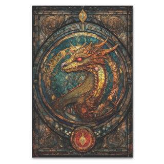 Stained Glass Dragon Tissue Paper