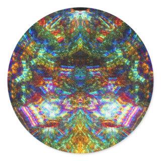 Stained Glass Window Classic Round Sticker