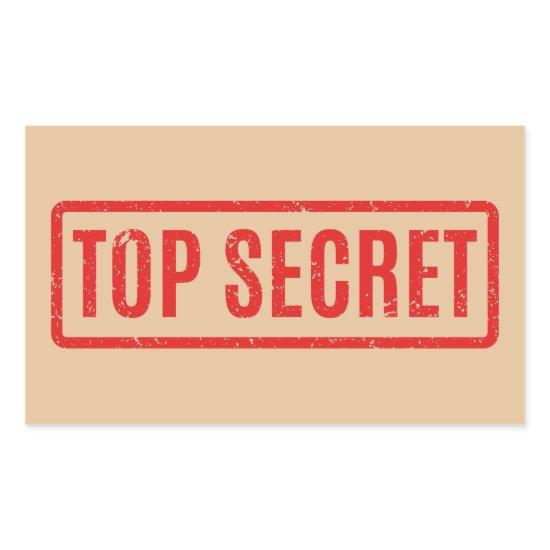 Stamped Top Secret Rectangular Sticker