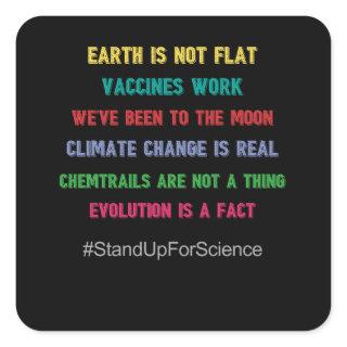 Stand Up For Science Square Sticker