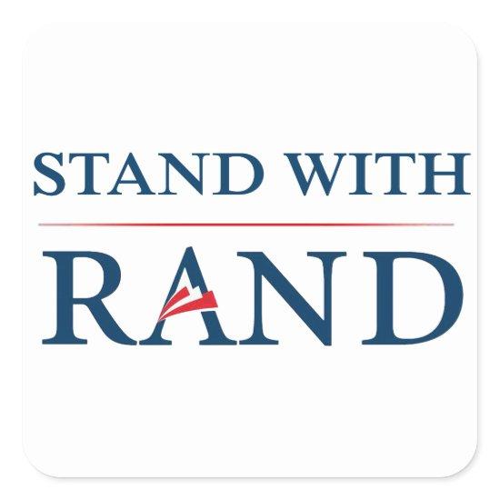 Stand With Rand Square Sticker