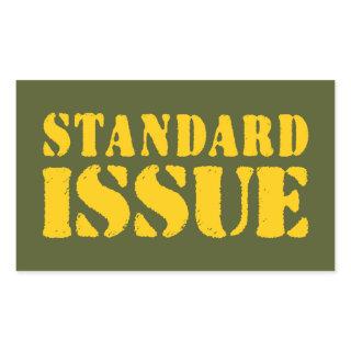 STANDARD ISSUE RECTANGULAR STICKER