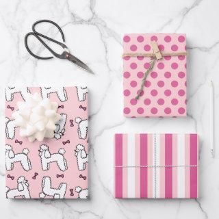 Standard Poodle Pink Dog  Set