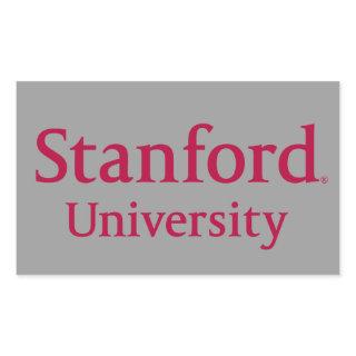Stanford University Stacked Rectangular Sticker