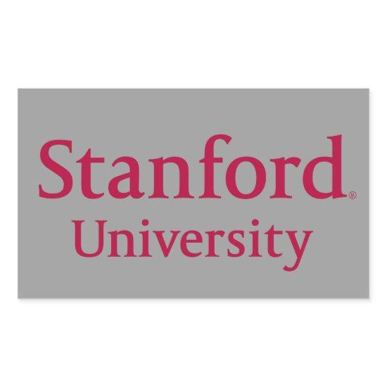 Stanford University Stacked Rectangular Sticker