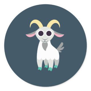 Stanley the Goat Classic Round Sticker