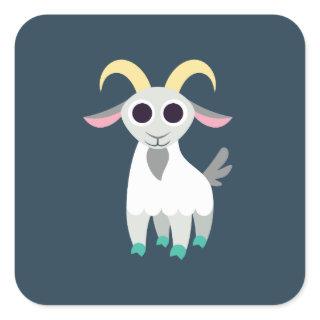 Stanley the Goat Square Sticker