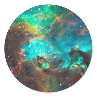 Star Cluster NGC 2074 Classic Round Sticker