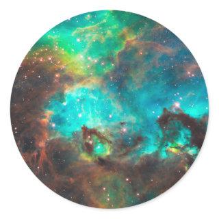 Star Cluster NGC 2074 Classic Round Sticker