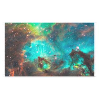 Star Cluster NGC 2074 Rectangular Sticker