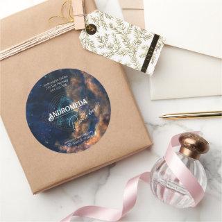 Star galaxy cosmic Business Supplies Packaging Classic Round Sticker