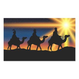 Star of Bethlehem - Birth of Christ Rectangular Sticker