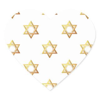 Star of David Heart Sticker