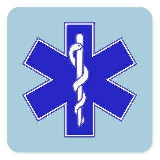 Star of Life Square Sticker