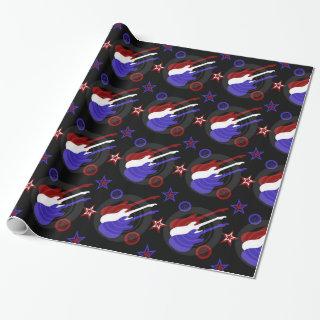 Star Spangled Guitars Pattern