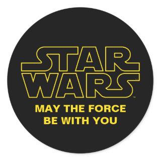 Star Wars Lined Logo Classic Round Sticker