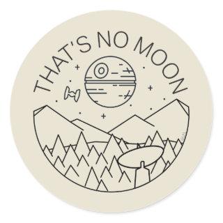 Star Wars | That's No Moon Endor Landscape Classic Round Sticker