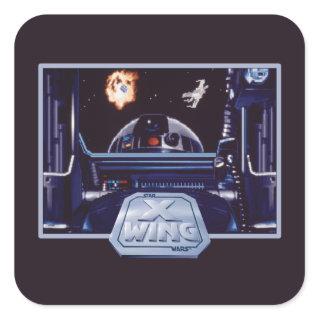 Star Wars: X-Wing R2D2 Video Game Graphic Square Sticker