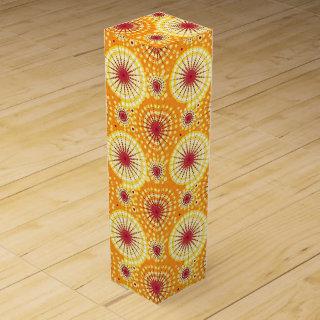Starbursts and pinwheels, saffron and raisin wine box