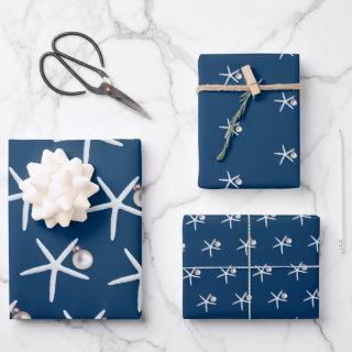 Starfish and Ornament Beach Christmas Patterned  Sheets