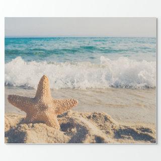Starfish on a Sandy Beach Photograph