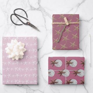 Starfish Pattern Gray Beige All Occasion  Sheets