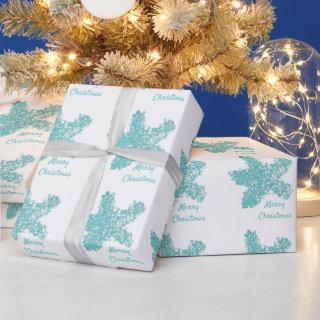 Starfish Patterns Teal Aqua Art Merry Christmas