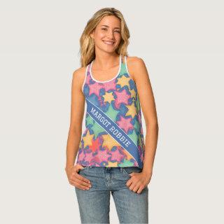 Starfish Watercolor Colorful Personalized Pattern Tank Top