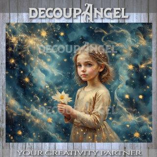 Starlit Innocence Decoupage Tissue Paper