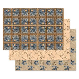 Starry Flying Witch Halloween  Sheets