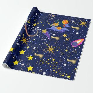 Starry Night Dark Blue Sky
