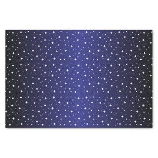 Starry Night in Shiny Dark Purple Blue Tissue Paper