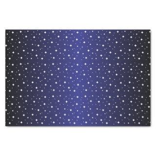 Starry Night in Shiny Dark Purple Blue Tissue Paper