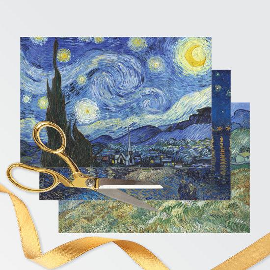 Starry Night Sky Scenes Vincent van Gogh  Sheets