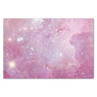 Starry Space Light Pink Watercolor Stars Galaxy Tissue Paper
