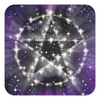 Stars and pentagram stickers