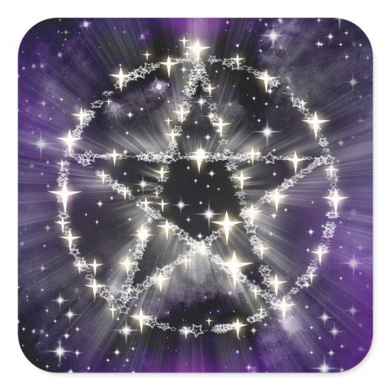 Stars and pentagram stickers