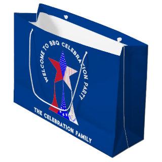 Stars and Stripes Patriot Large Gift Bag