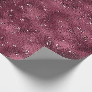 Stars Bridal Marsala Glitter Burgundy Glam