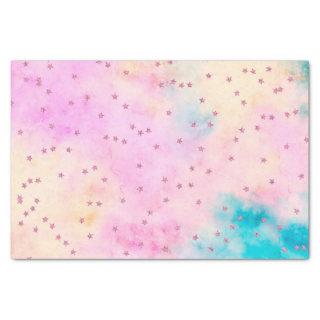 Stars on marbled paper