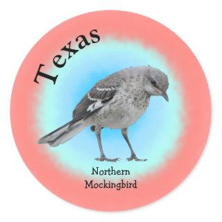 State Bird of Texas Classic Round Sticker