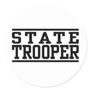 State Trooper Classic Round Sticker