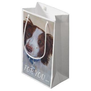 STATELY AUBURN SETTER MIX SMALL GIFT BAG